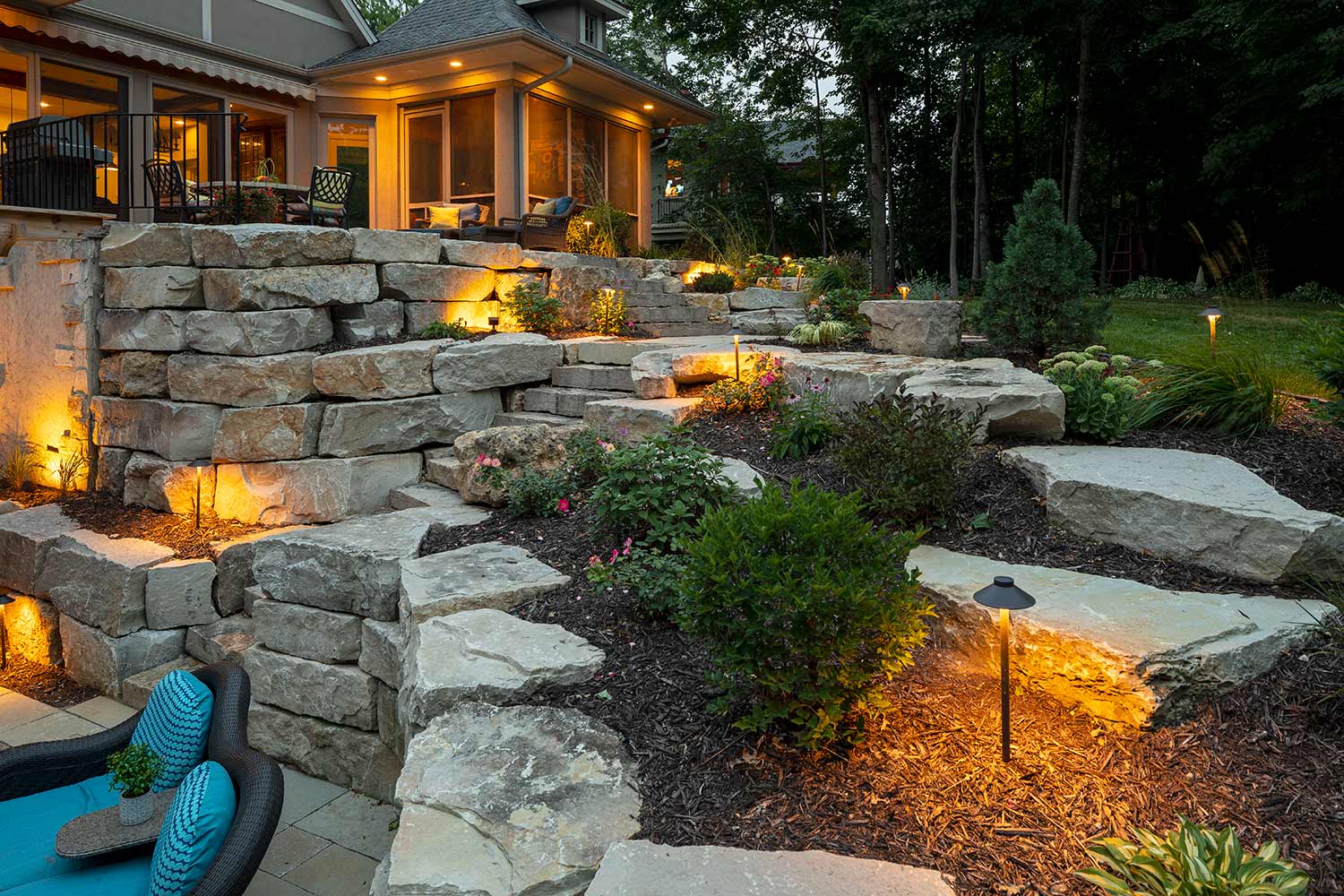Landscape Lighting - Pearland TX Landscape Designs & Outdoor Living Areas